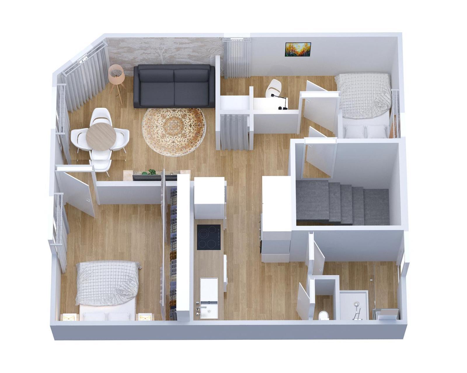 Appartement - Quartier Des Docks Au Calme - T3 Entierement Renove *
